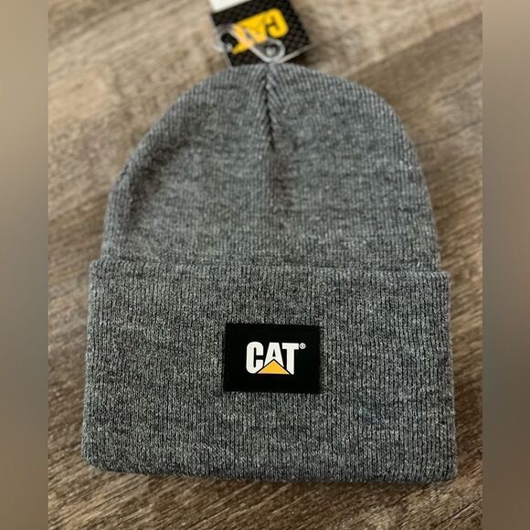 Caterpillar CAT Label Cuff Beanie- Gray - Picture 1 of 2